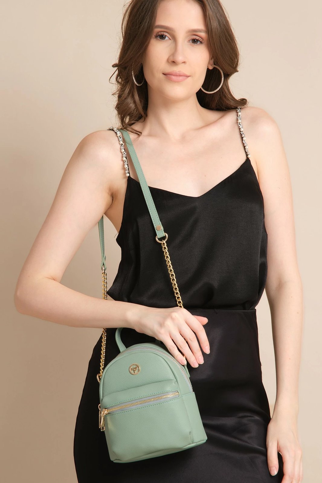 Çantë shpatullë Zoozie Bags, Merida, ngjyrë mente