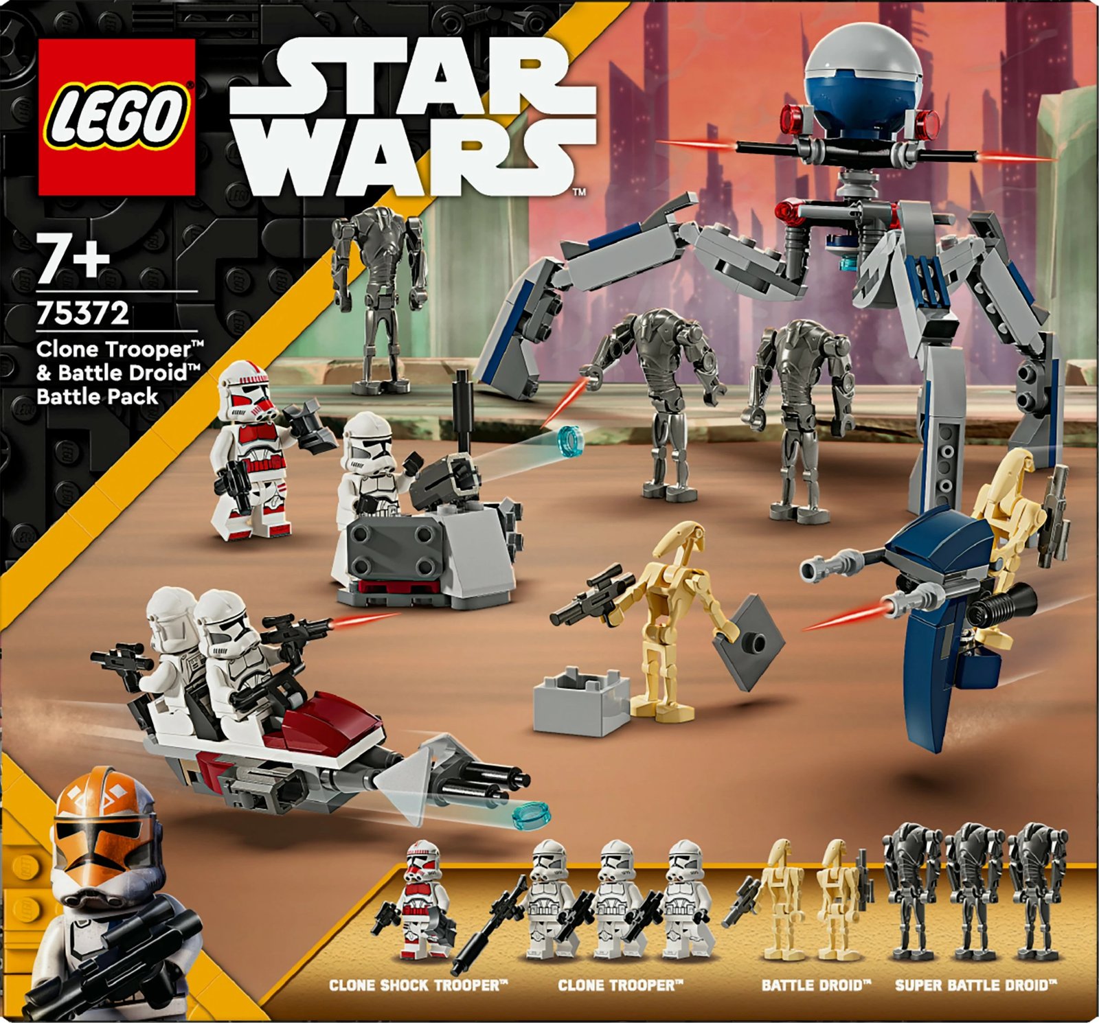 Set ndërtimi LEGO Clone Trooper & Battle Droid, 215 pjesë, plastikë, shumëngjyrësh