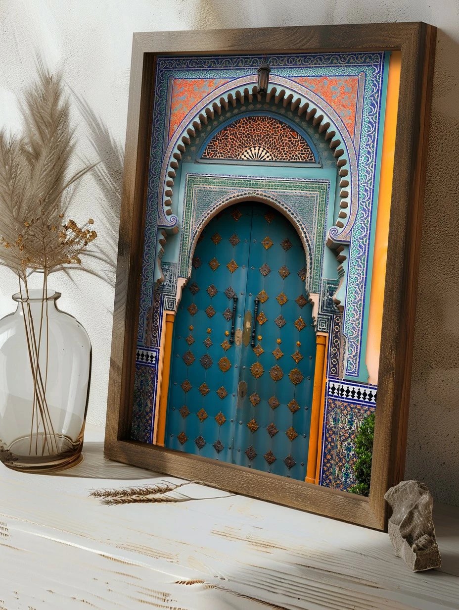 Pikturë dekorative me kornizë MDF, shumëngjyrëshe, Wallity, GE119-L