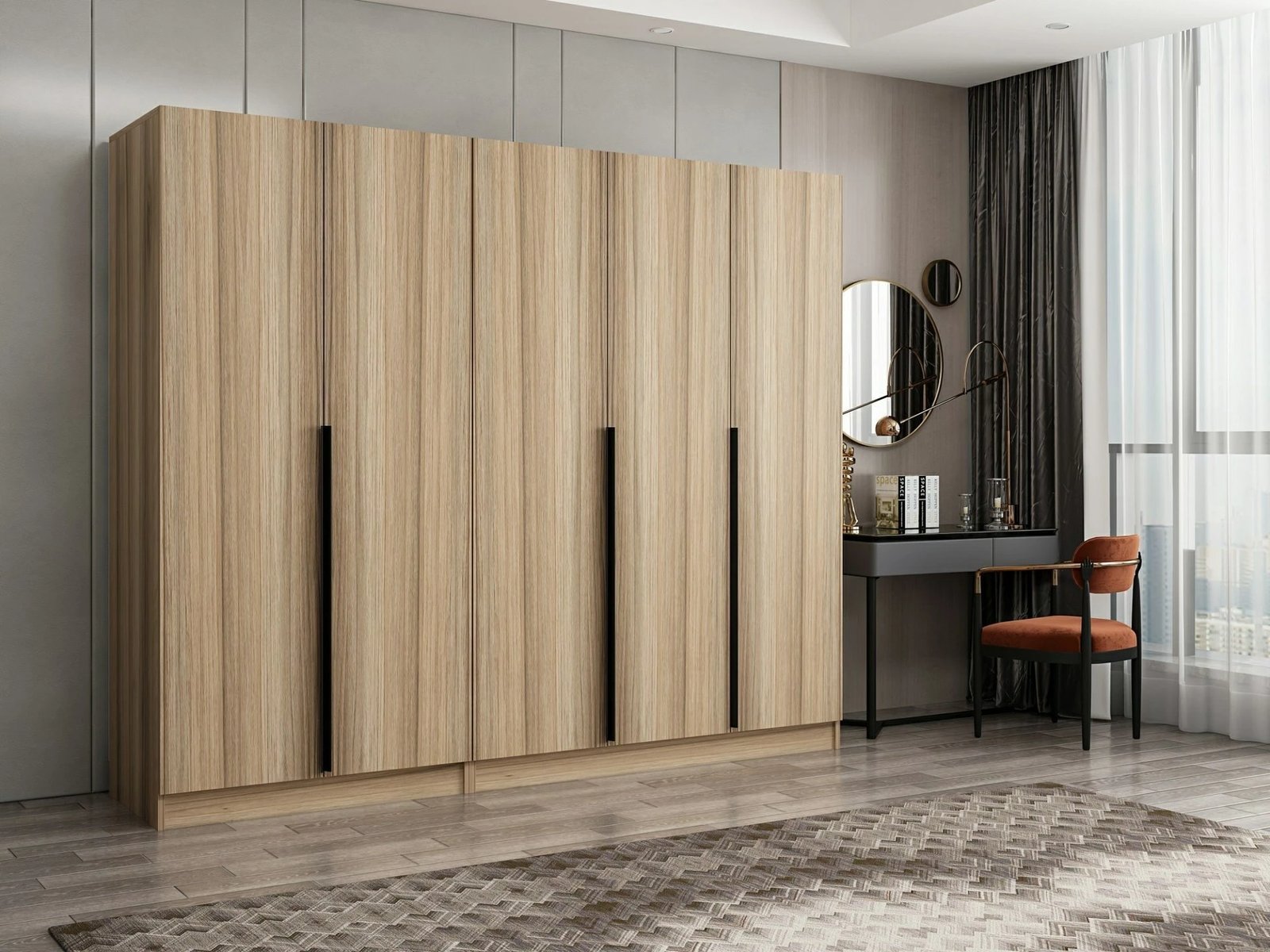 Dollap Hanah Home, Kale Plus - 7795, ngjyrë lisi