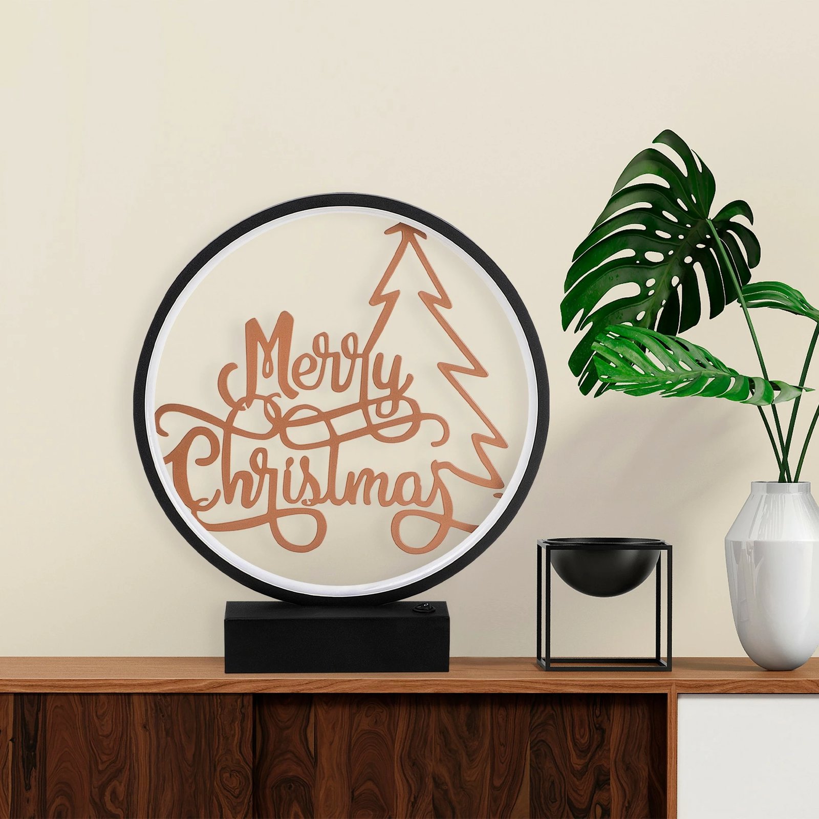 Llambë tavoline Opviq, XMAS2, e zezë dhe bakri