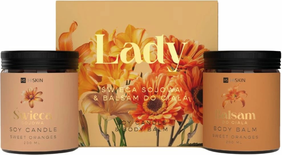 Set dhuratë për femra HiSkin Lady Sweet Oranges, 2x200ml