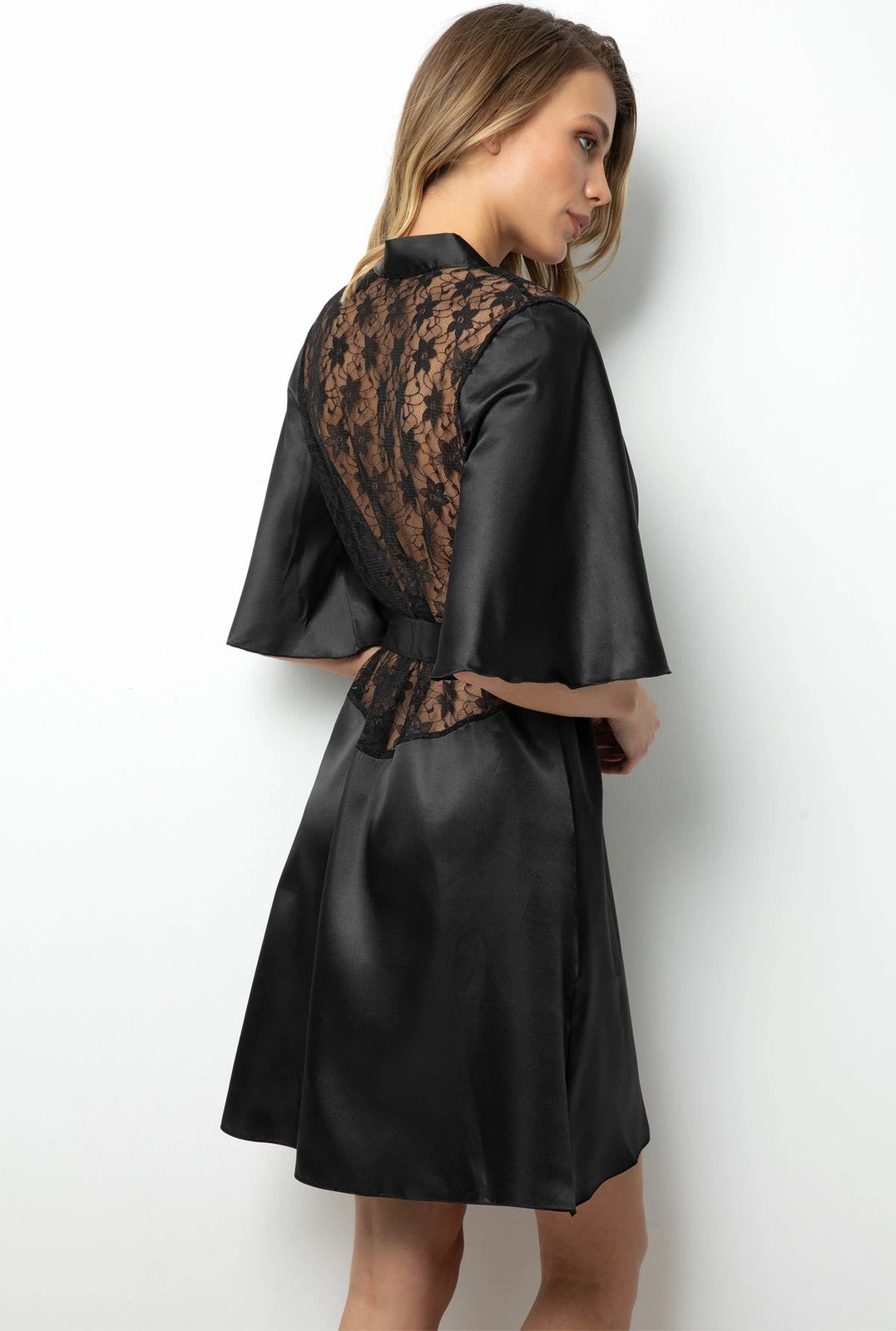 Rrobë mëngjesi Jumeon, e zezë, 002-000914