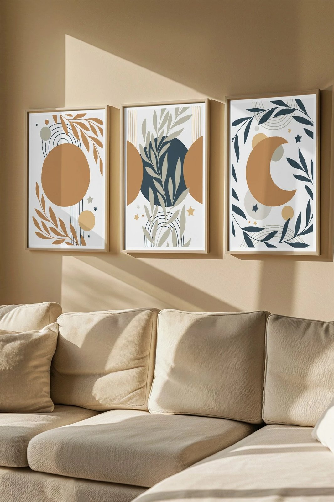 Pikturë dekorative me kornizë (3 copë), Wallity, 3Dartsohoset127