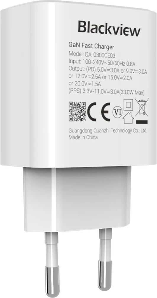 Karikues muri Blackview CHAR-33W/BV, 33W, USB Type-C, Bardhë