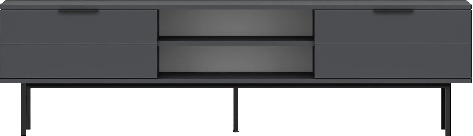 Komodë TV Skye Decor, ngjyrë antracit, Paul