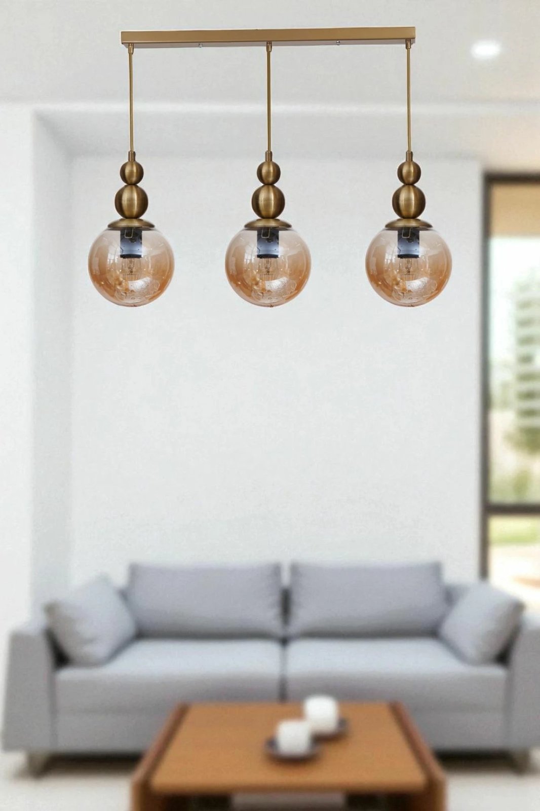 Llambadar Opviq, 9051-5, ngjyrë mjaltë dhe ari