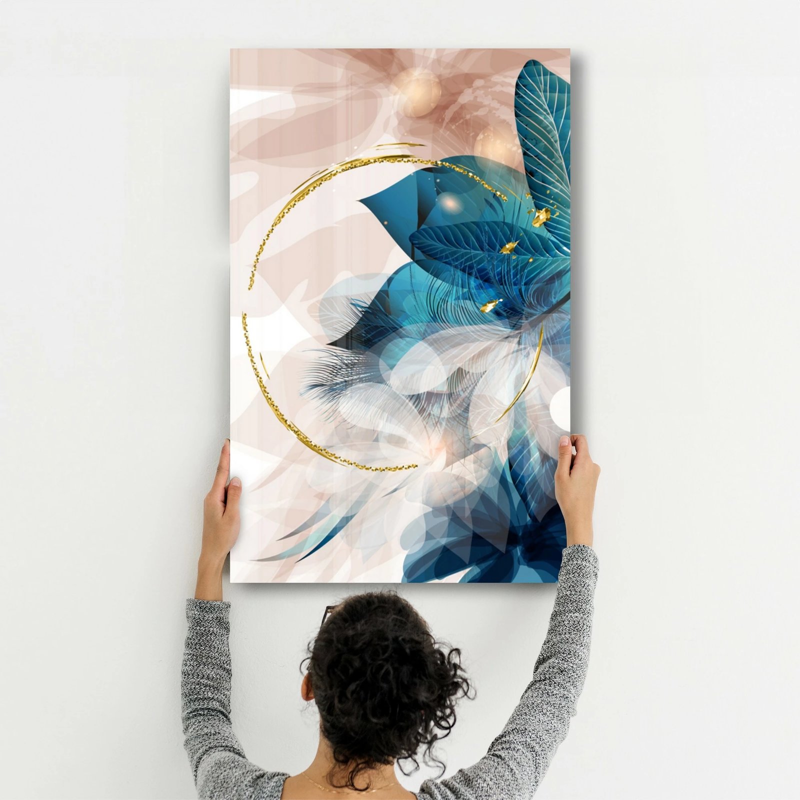 Pikturë dekorative prej xhami të temperuar, Wallity CAM-1090, 46x72 cm