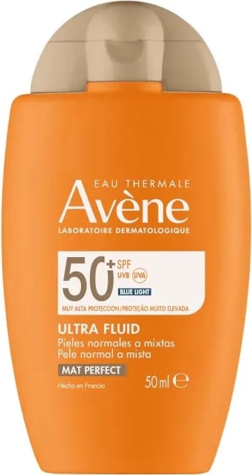 Fluid me ngjyrë për fytyrë Avène Mat Perfect SPF 50+, 50ml
