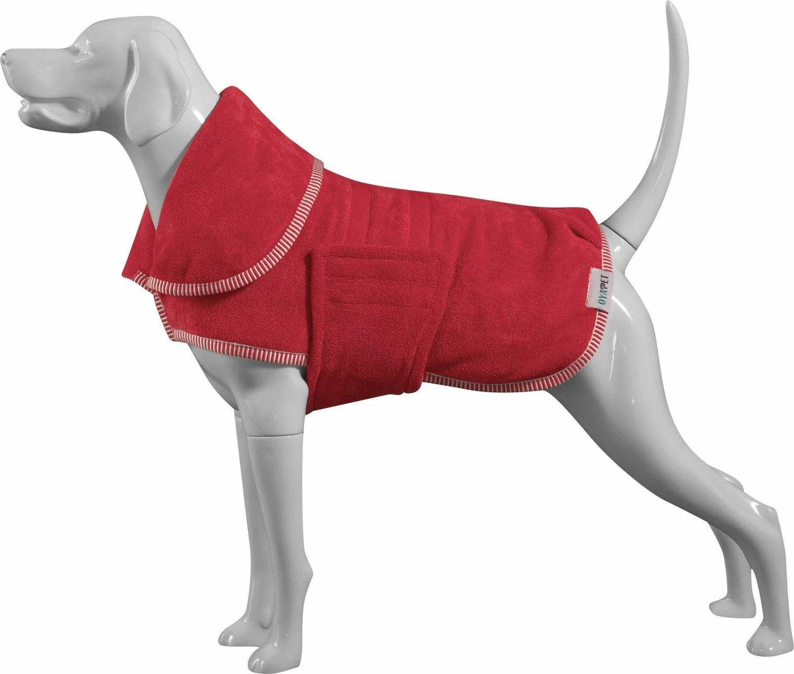Rrobë banje për qen, e kuqe, Paws & Whiskers, Drygown, XL