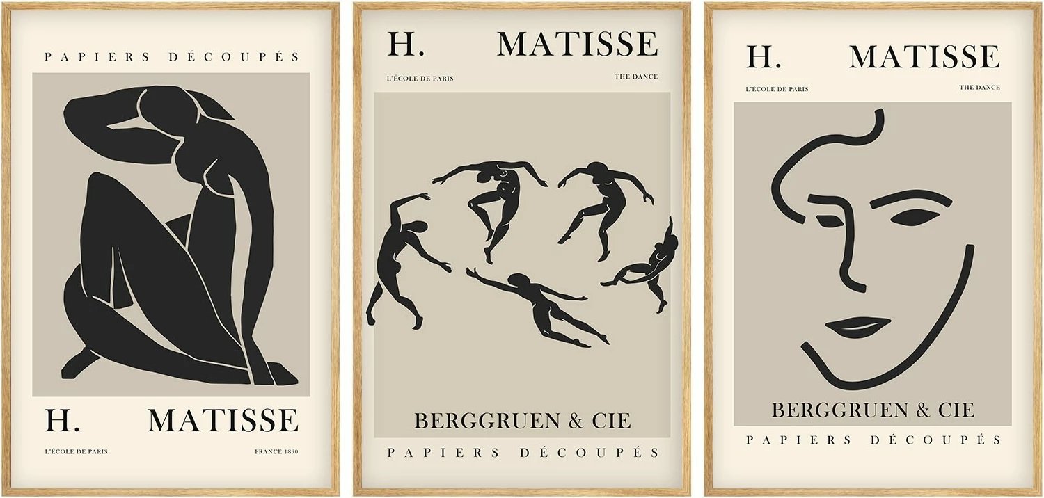 Set pikturash dekorative me kornizë, MDF, shumëngjyrëshe, Wallity, Huhu255, 20x30cm (3 copë)