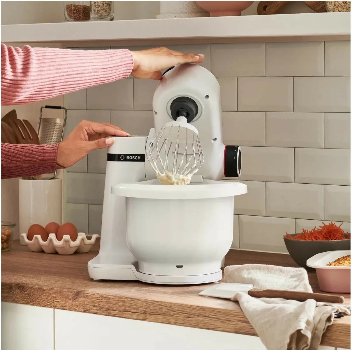 Procesor ushqimi Bosch MUMS2AW00, 3.8L, 700W, bardhë