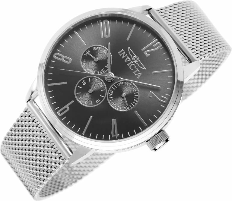 Orë dore për meshkuj Invicta, argjend