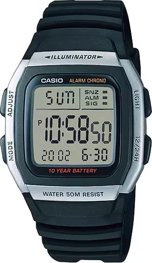 Orë dore CASIO COLLECTION Illuminator, e zezë