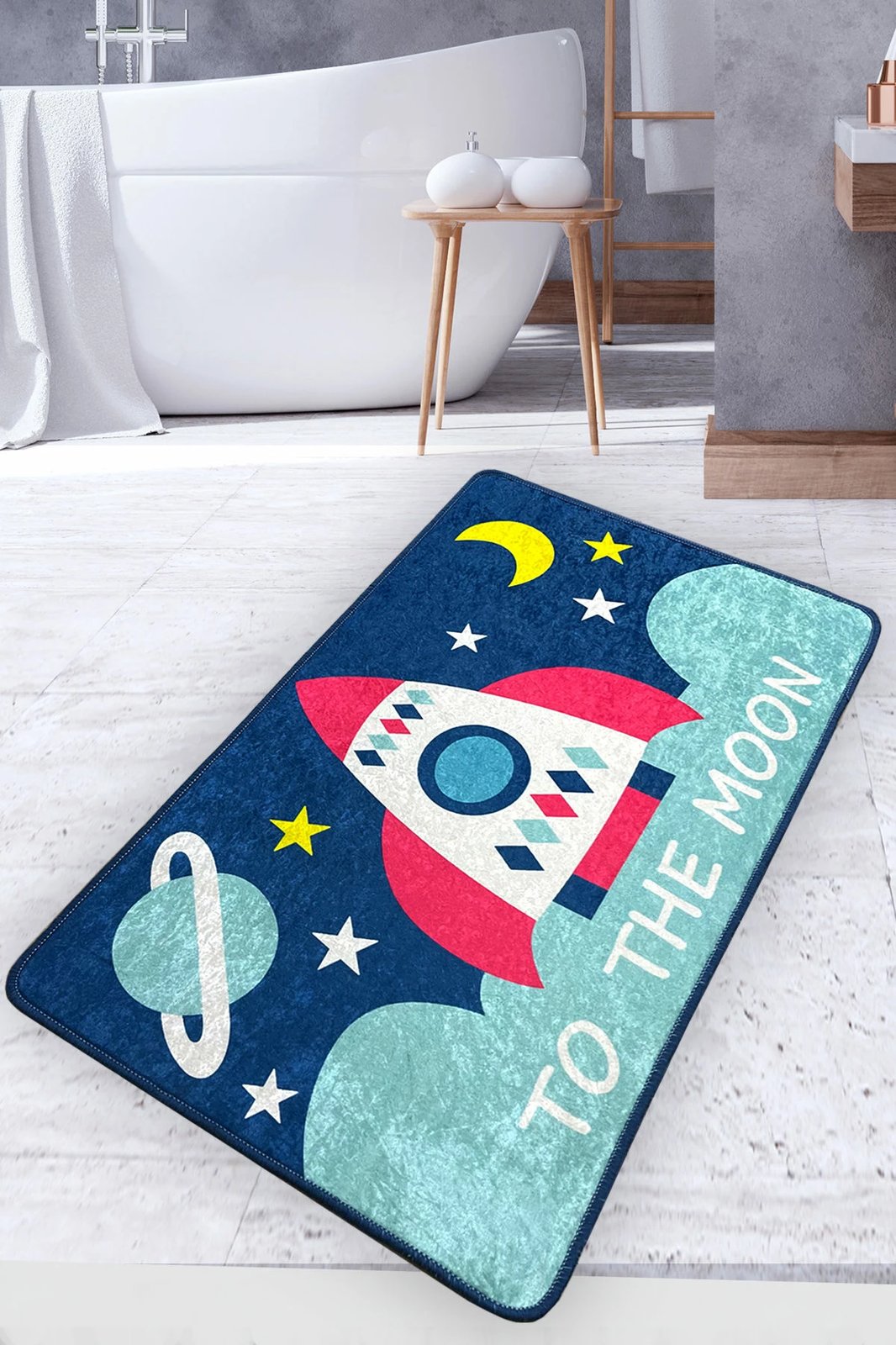 Tapet për banjo Mijölnir, shumëngjyrësh, Namoon, 70x120cm