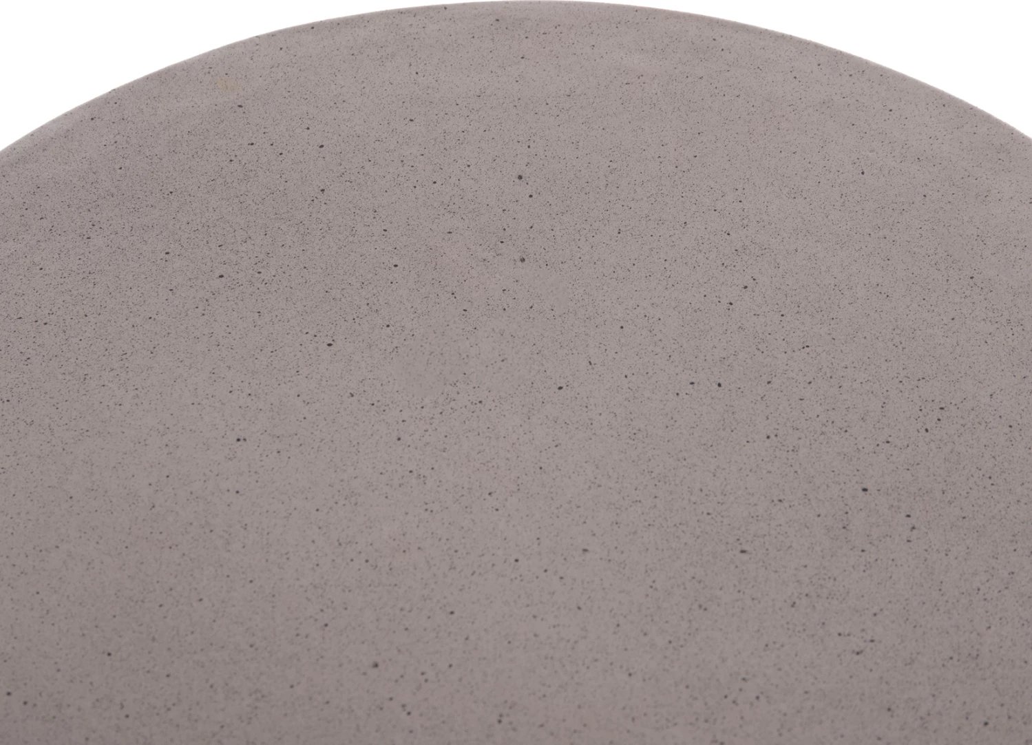 Tavolinë anësore e rrumbullakët, fibër çimento, ratan natyral, gri, FH18167.03, 40x45cm