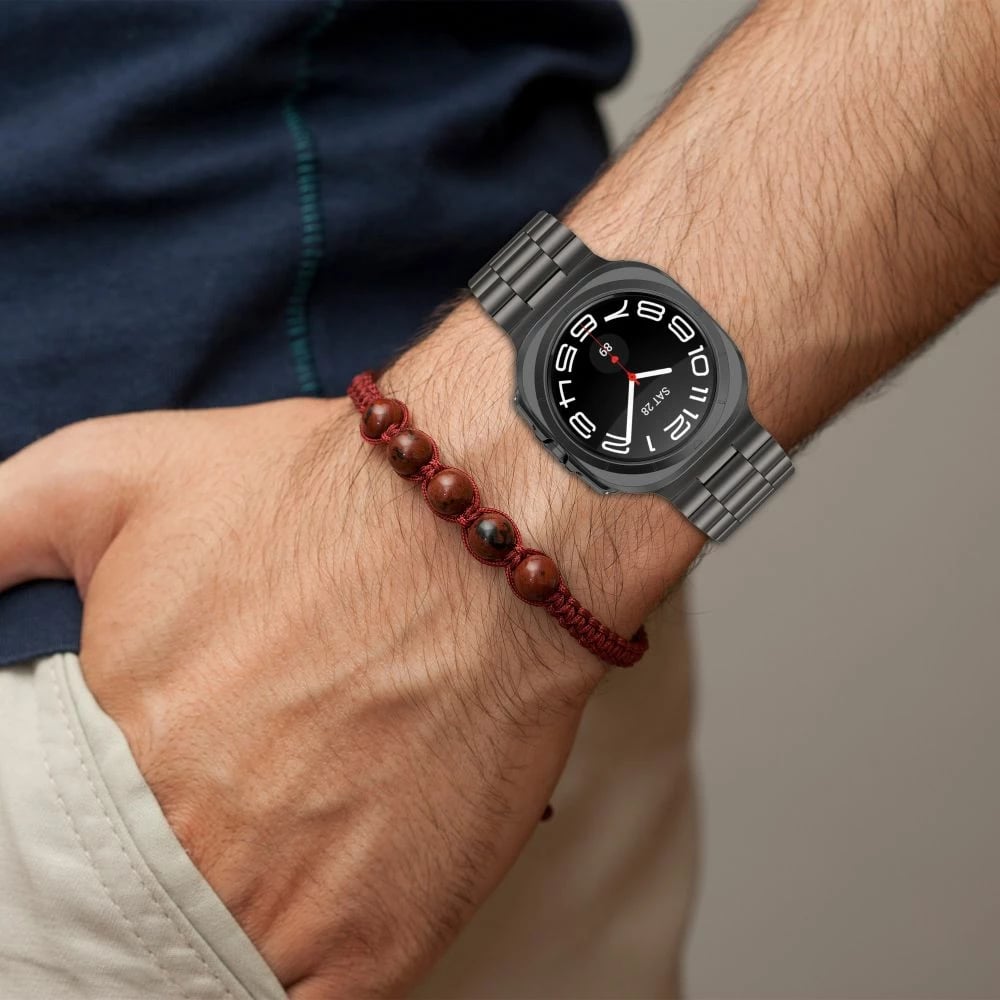 Byzylyk çeliku për smartwatch Tech-Protect për Samsung Galaxy Watch Ultra 47mm, Zi