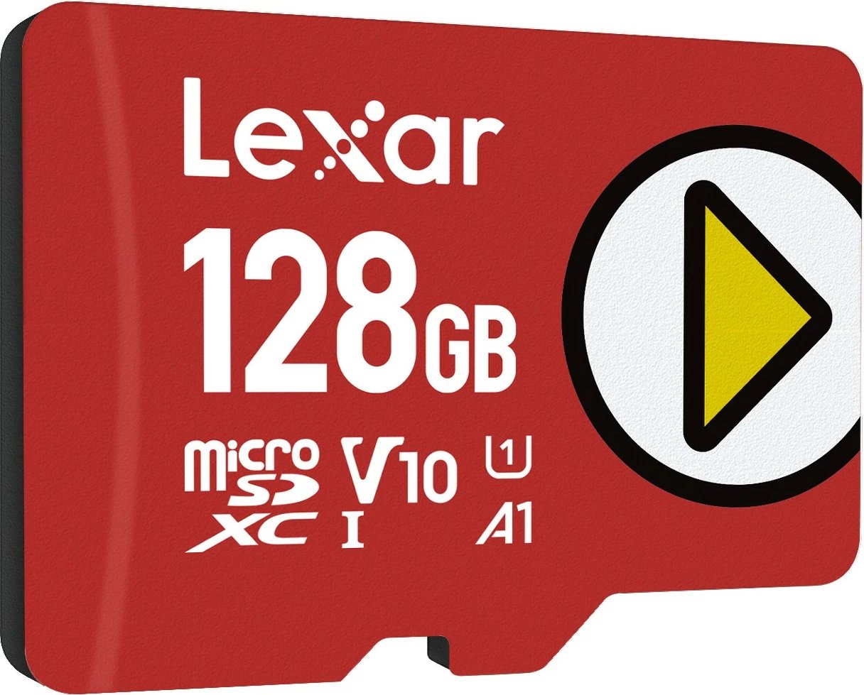 Kartelë memorie Lexar PLAY 128GB microSDXC UHS-I R150 e kuqe