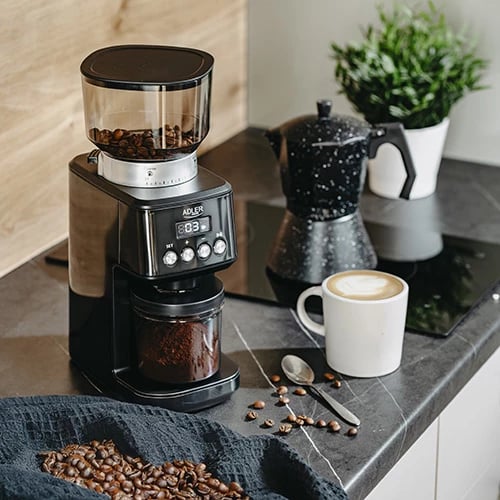 Bluarëse kafe, Adler AD 4300, 31 nivele bluarjeje, hinkë 300 g, 180W Bluarëse kafe, Adler AD 4300, 31 nivele bluarjeje, hinkë 300 g, 180W