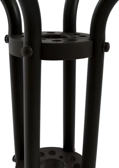 Tavolinë e jashtme katrore FIGO, ngjyrë kafe, metal-xham, 70x70x72H cm