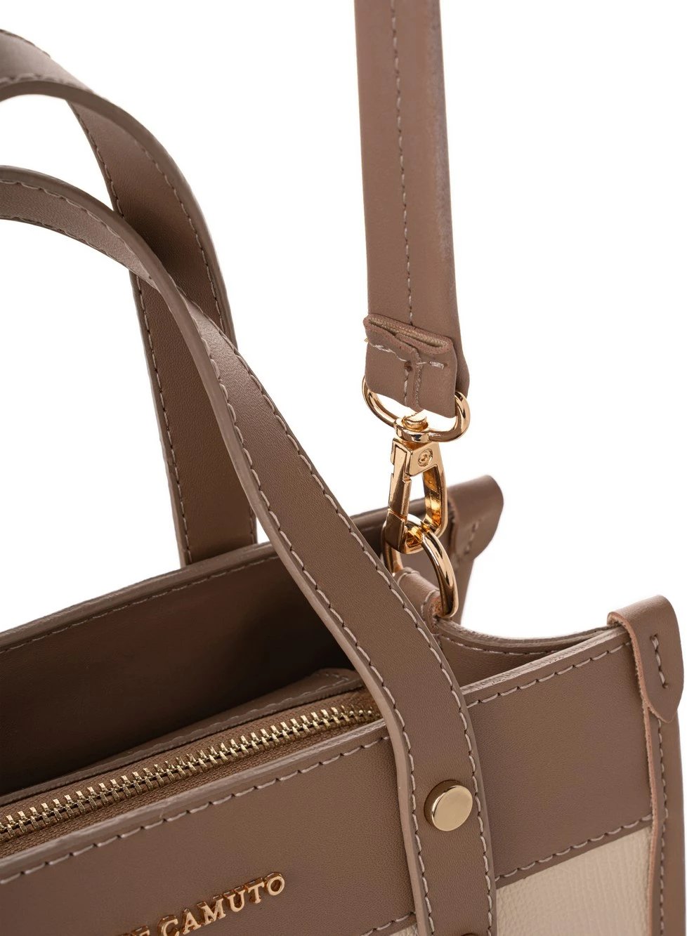 Çantë tote Cortona, ngjyrë krem dhe mink, Vince Camuto