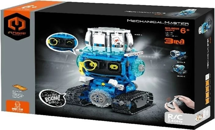 Set blloqe robot programues RC 3-në-1, 494 pjesë