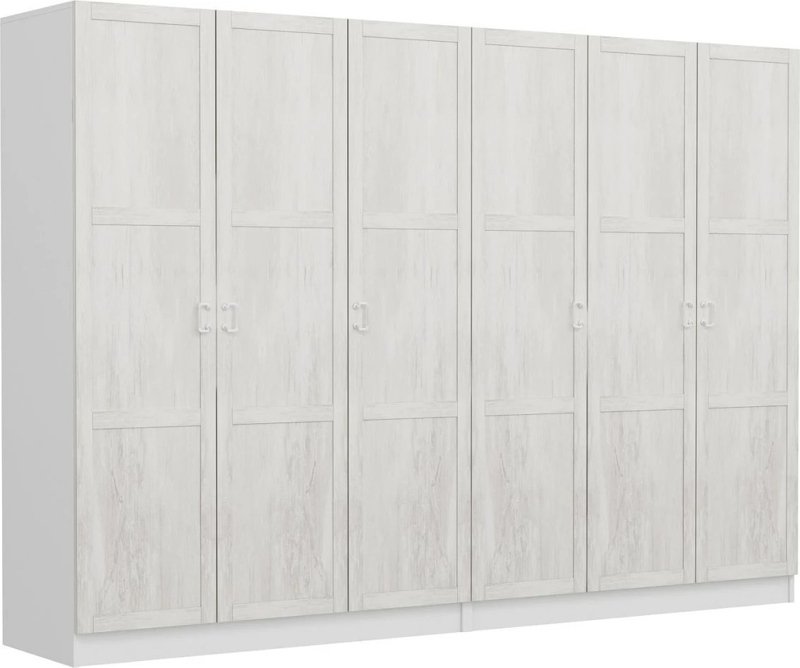 Dollap për dhomë gjumi, ngjyrë e bardhë, Skye Decor, Kale - 2452