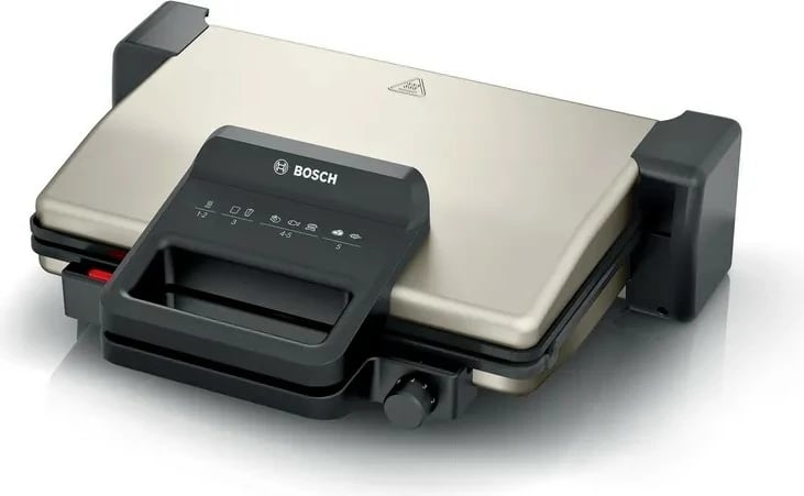 Grill elektrik Bosch TCG3302, 2000 W, qeramikë, argjendtë