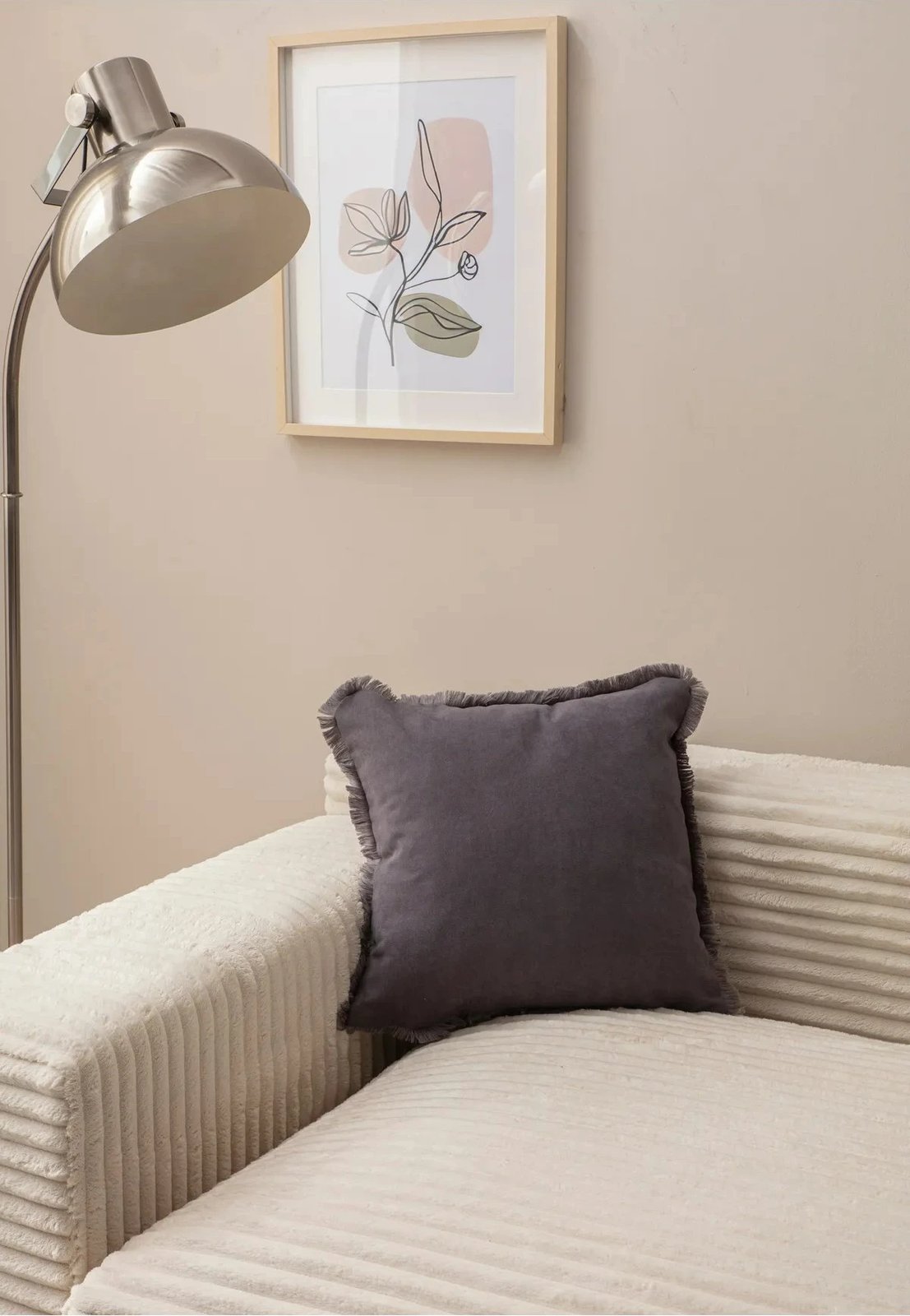 Jastëk mbulesë, ngjyrë gri, Evila Originals, 43x43cm