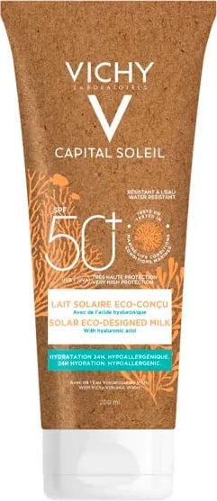 Qumësht dielli Vichy Capital Soleil Eco-Sunscreen Milk SPF50, 200ml