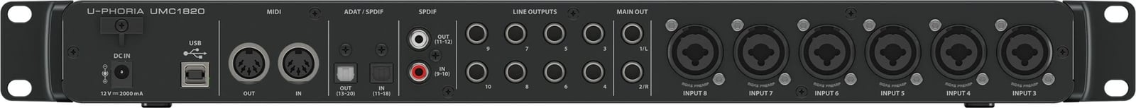Interfejs audio USB Behringer UMC1820, i zi