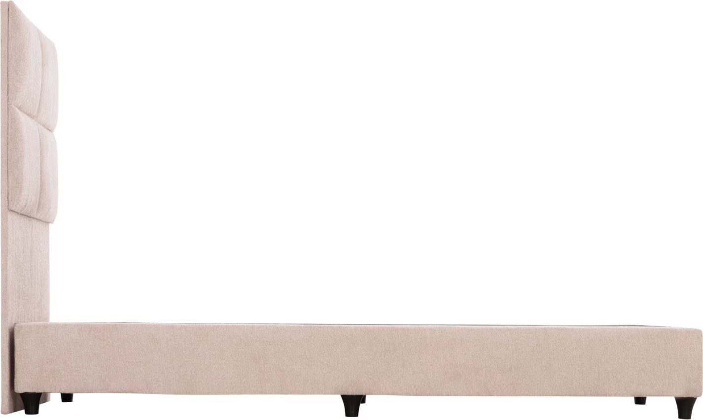 Krevat tek MILO, material TEDDY, bezhë, FH652.32, për dyshek 90x200cm