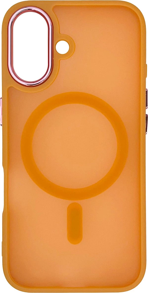 Mbështjellës Hurtel Fashion Case MagSafe për iPhone 16, Portokalli