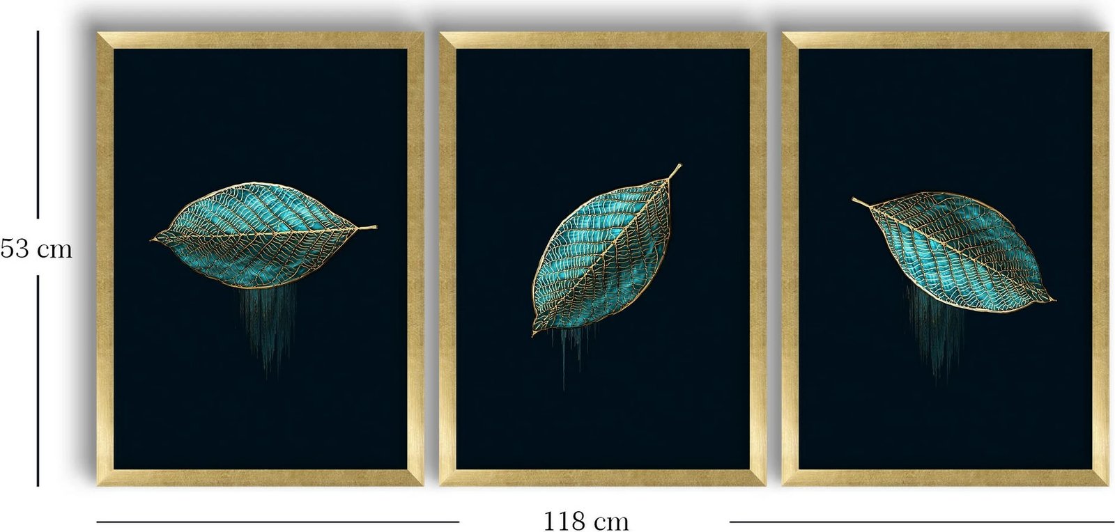 Pikturë dekorative me kornizë MDF (3 copë), Wallity, 3P3853NISCT-001