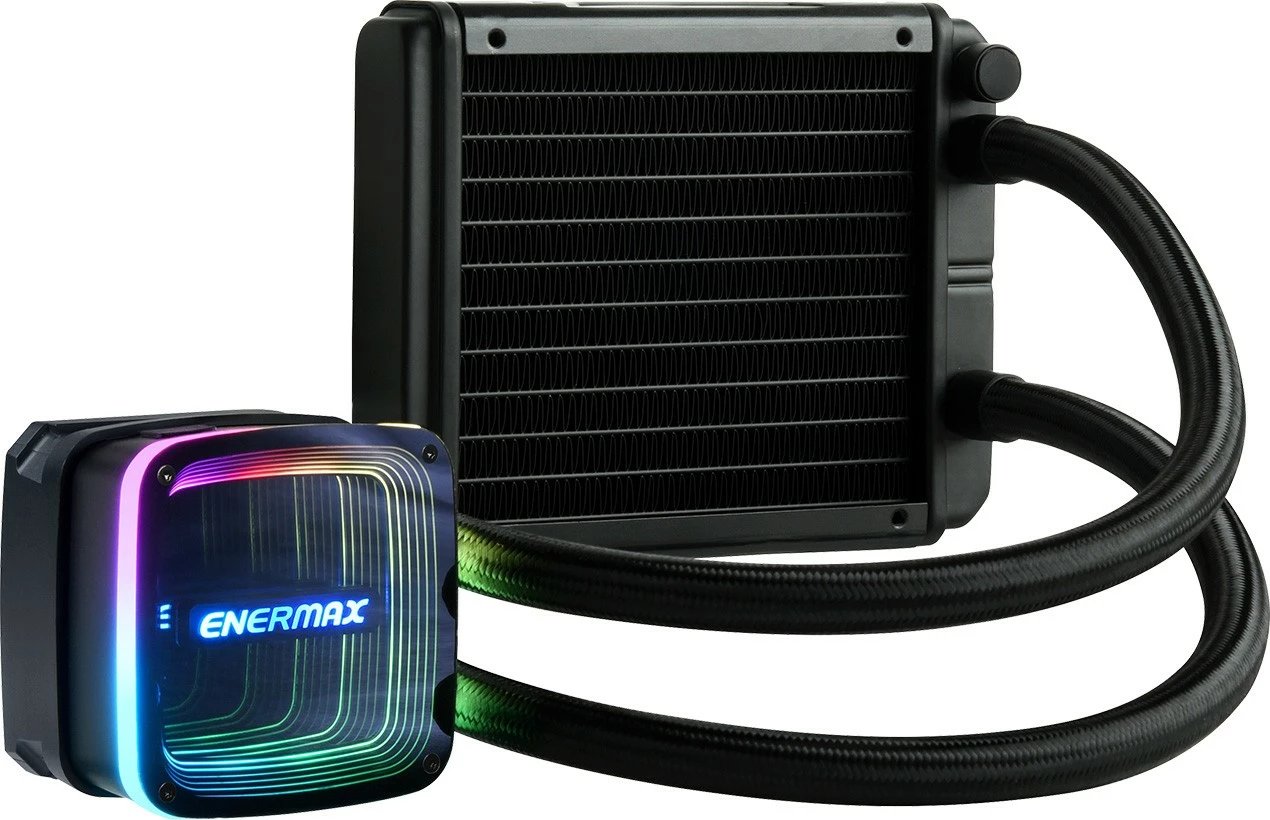 Ftohës uji Enermax Aquafusion ADV ELC-AQFA120-SQA, 120mm, RGB, i zi