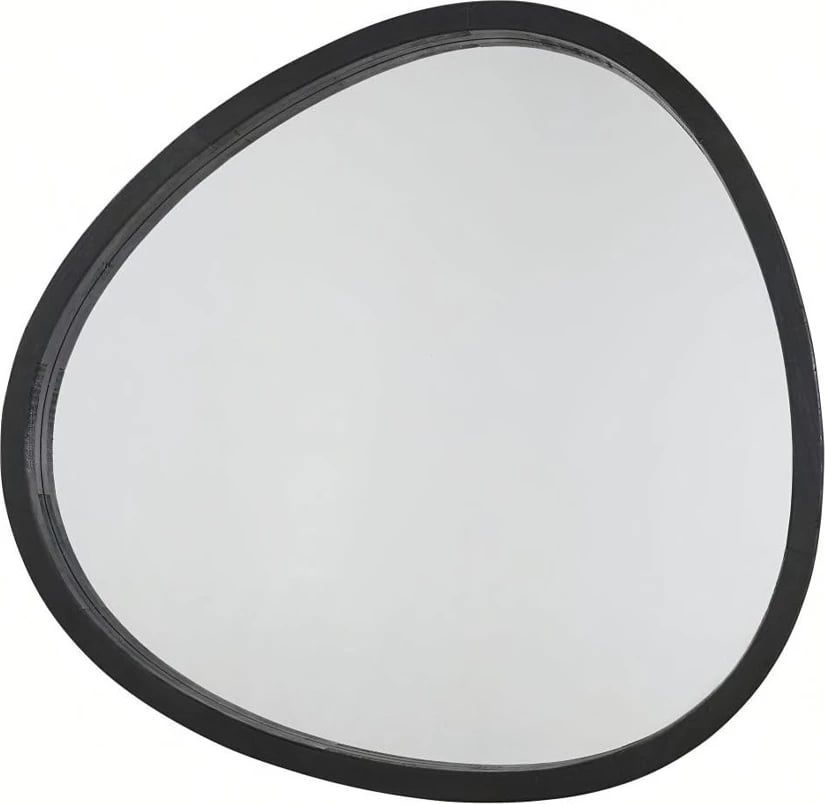 Pasqyrë Aenaos, kornizë druri, ngjyrë e zezë, 50x55cm