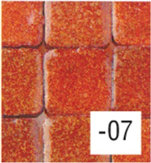 Mozaikë qeramike NEXT 10x10x3mm, 150 copë, Kafe