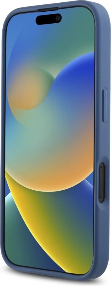 Mbështjellës Guess HC PU 4G Small 4G and Classic për iPhone 16, MagSafe, Blu