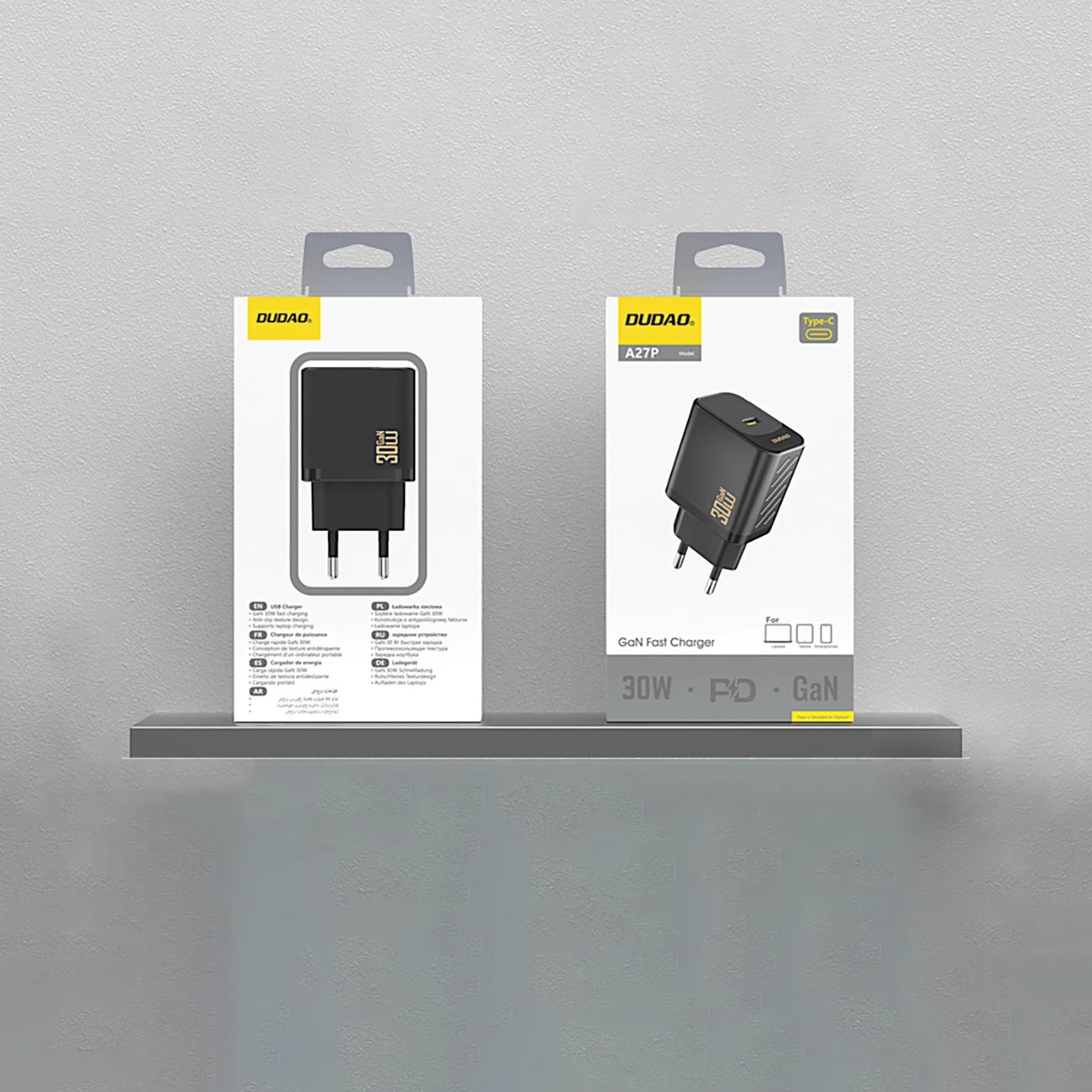 Karikues muri Dudao A27P, 30W, GaN, USB-C, i zi