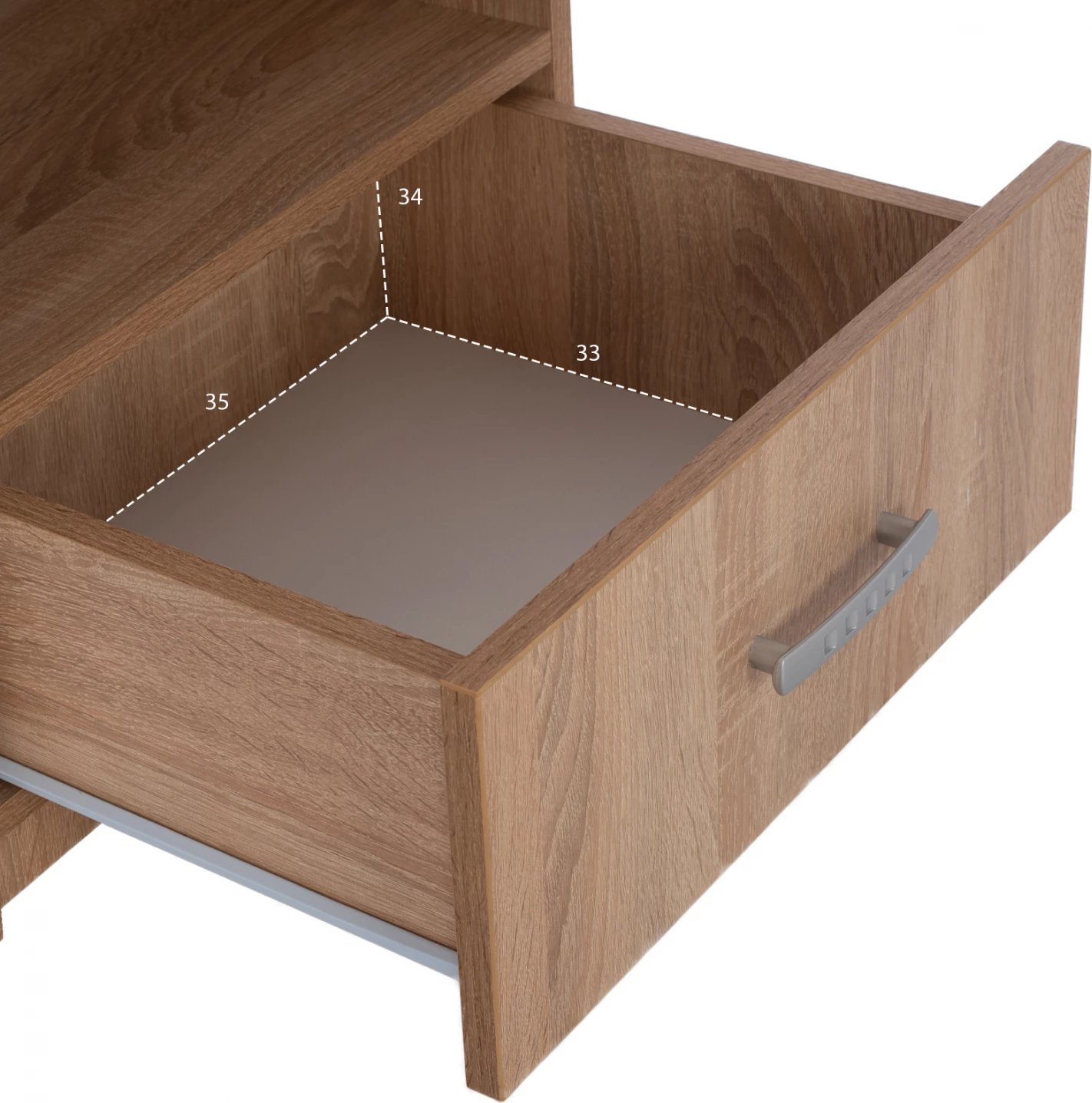 Komodinë nate me sirtar, ngjyrë sonama, FH2431.01, 45x40x48 cm