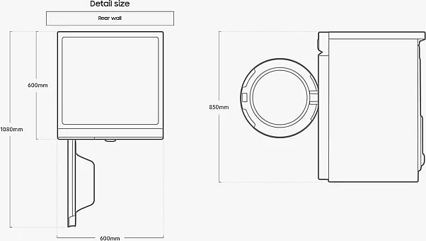RROBATHARËSE SAMSUNG DV90CGC2A0AELE 9KG