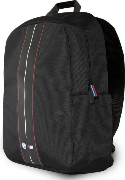Çantë shpine BMW BMBP15COMPVSKR për laptop 16", najlon, vijë e kuqe, e zezë