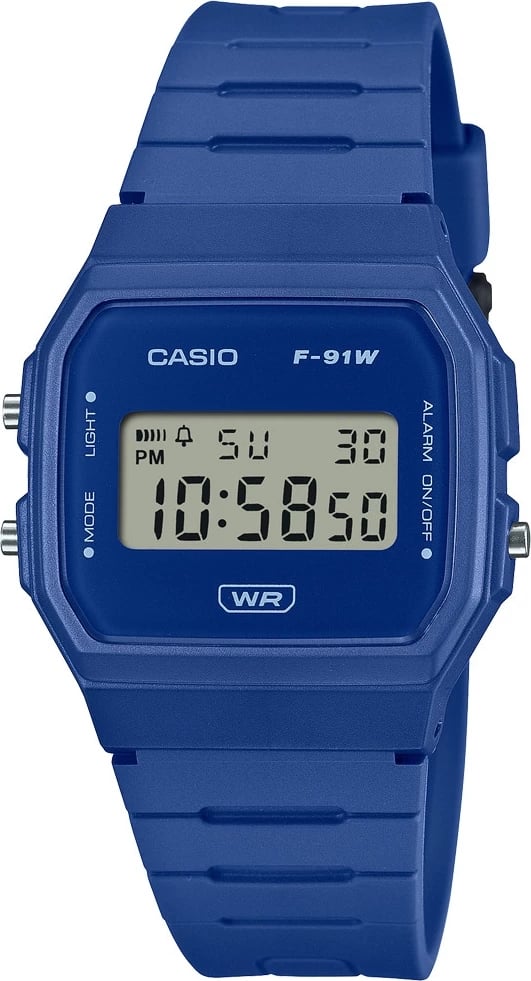 Orë dore Casio F-91W unisex, blu