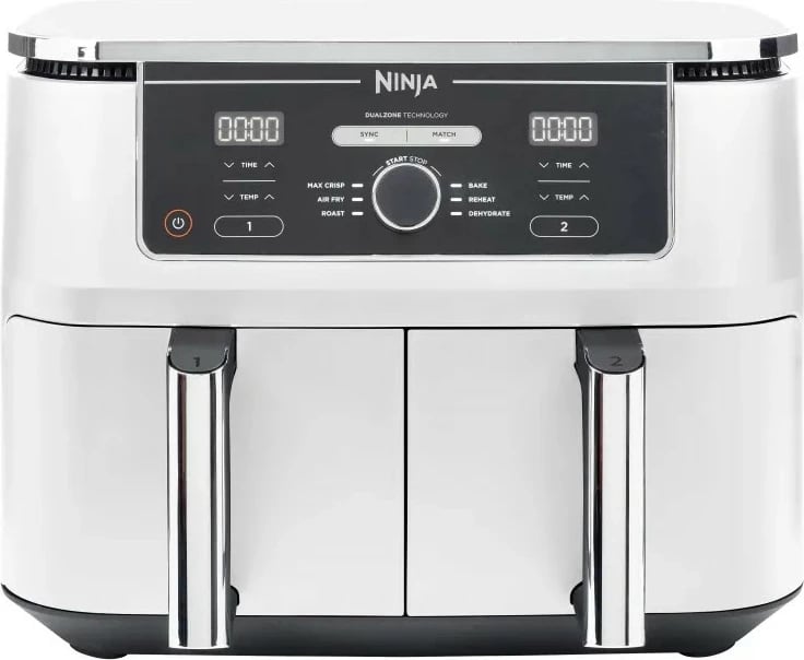 Furrë me ajër Ninja Foodi MAX AF400EU, 9.5L, dy zona, e bardhë