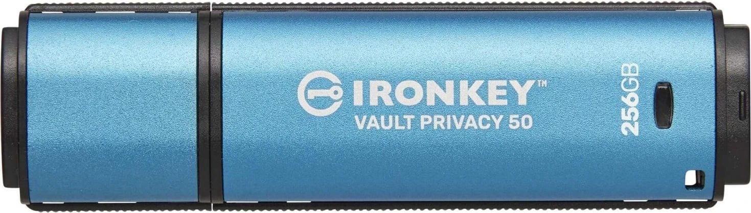 USB Kingston IronKey Vault Privacy 50, 256GB, blu