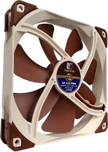 Ventilator kase IC Intracom NOCTUA NF-A14 PWM 140mm kafe/bezhë