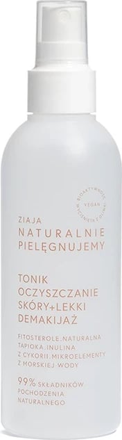 Tonik pastrues + heqës i lehtë i grimit Ziaja Naturally We Care për femra 200ml