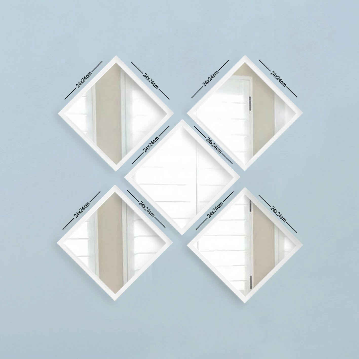 Set pasqyrash (5 copë), Wallity, SETAYNA_031