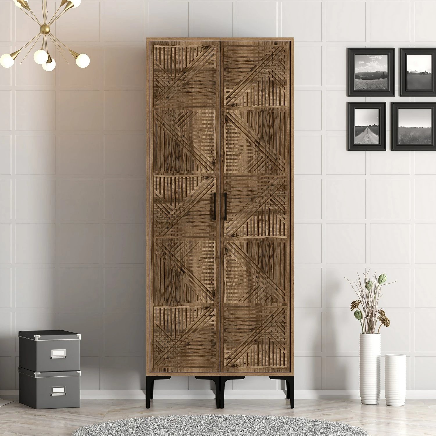 Dollap Hanah Home, Kumsal PP, ngjyrë arre