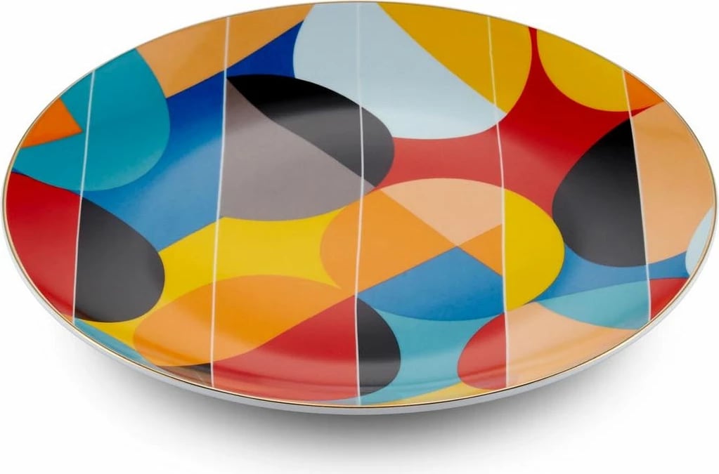 Set pjatash për ëmbëlsira, shumëngjyrëshe, Hermia, DNR0077, 6 copë